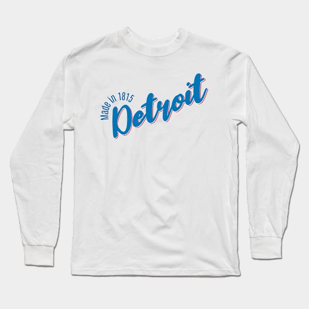 Detroit in 1815 Long Sleeve T-Shirt by LB35Y5